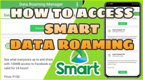 How to Activate Roaming for Smart Prepaid and Postpaid.